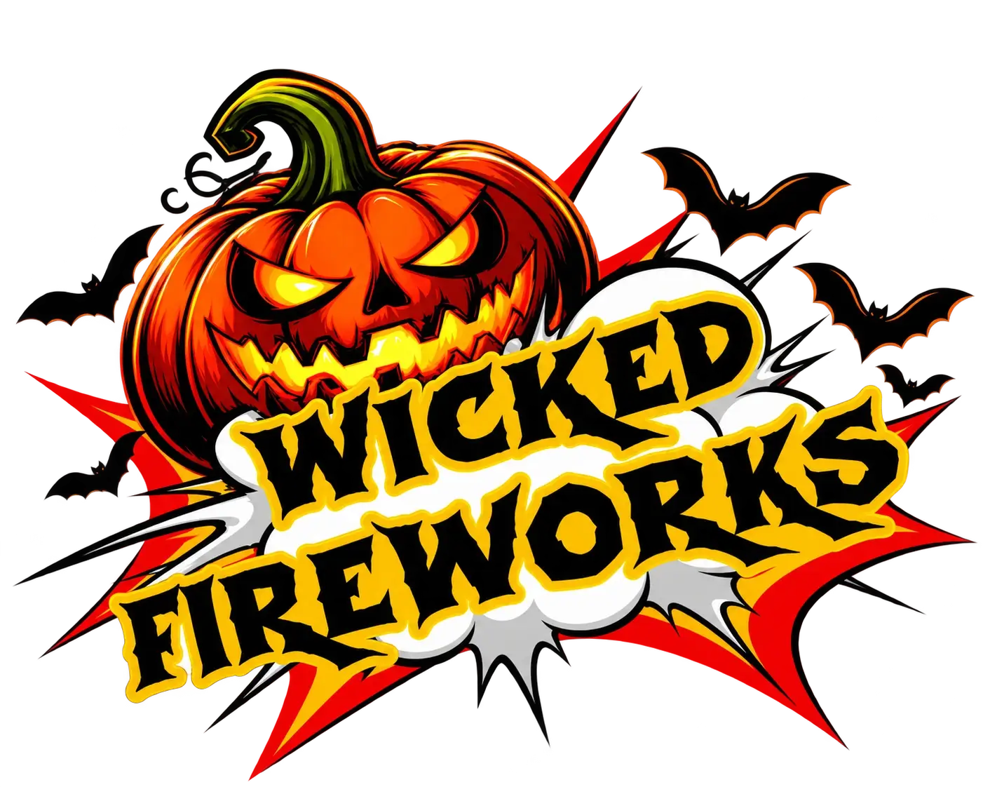 Wicked Fireworks Halloween Pumpkin Logo
