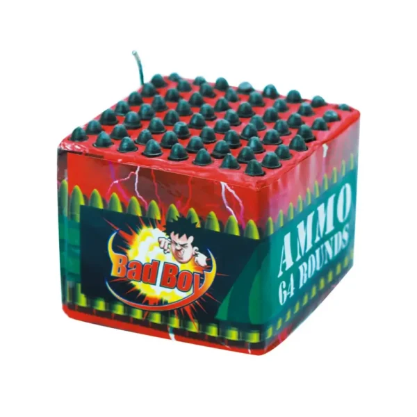 Ammo 64 Rounds Cake Bad Boy Fireworks