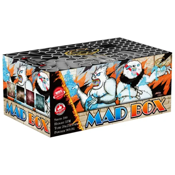 Mad Box - 100 Shots Barrage - Gemstone Fireworks