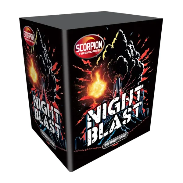 Night Blast - 20 Shots Barrage - Scorpion Fireworks