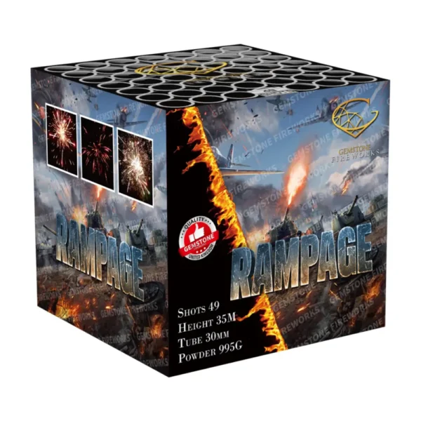 Rampage - 49 Shots Barrage - Gemstone Fireworks