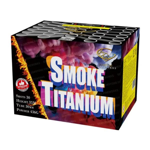 Smoke Titanium - 30 Shots Cake - Gemstone Fireworks