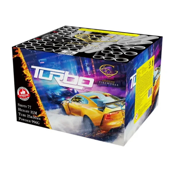 Turbo - 77 Shots Cake - Gemstone Fireworks